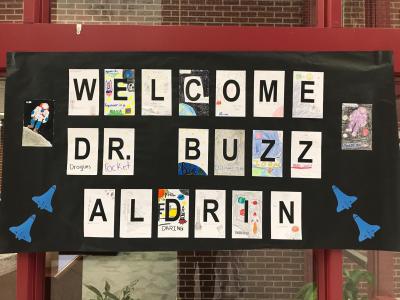 welcome buzz aldrin banner