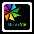 MackinVIA Logo pinwheel colors