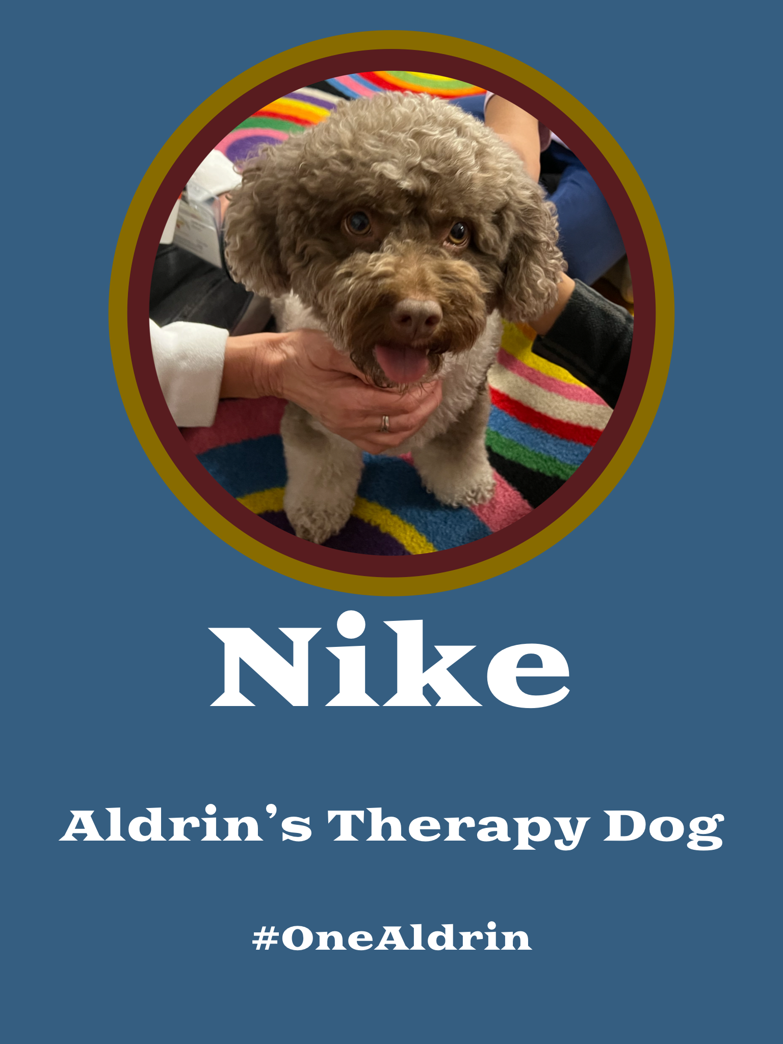 Nike, Aldrin's Therapy Dog