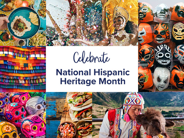 National Hispanic Heritage art, food, and clothing