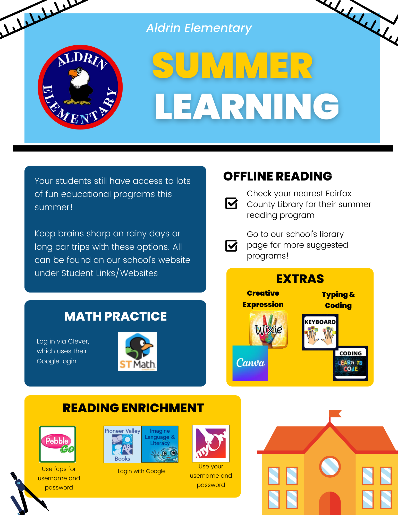 Summer Learning English Version Flyer