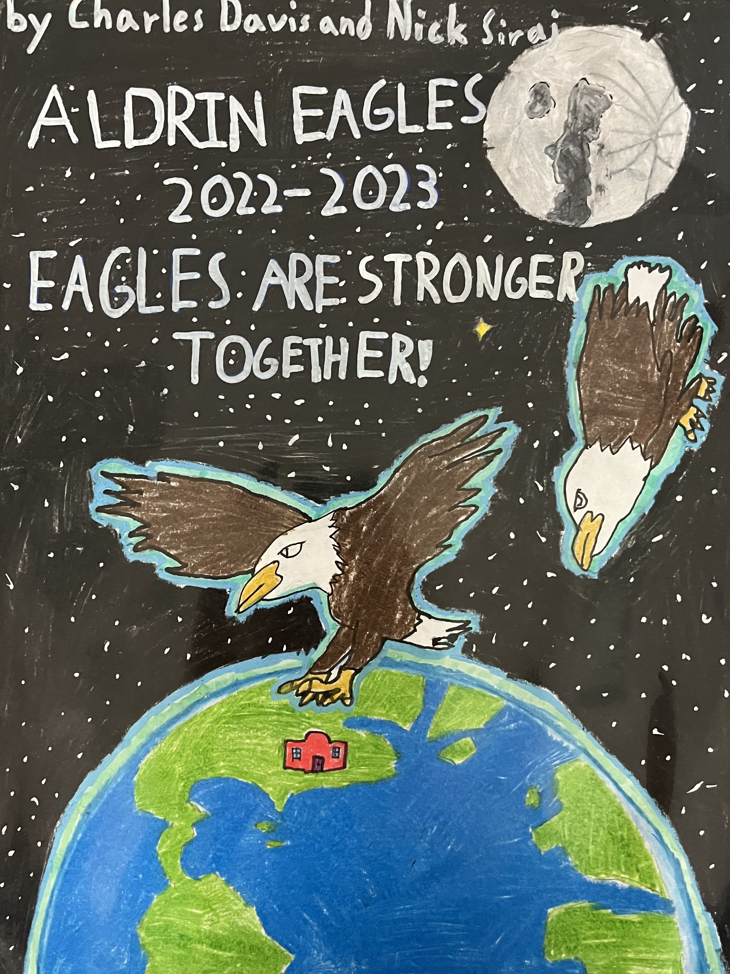 student artwork for yearbook cover