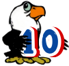 Aldrin eagle holding number 10