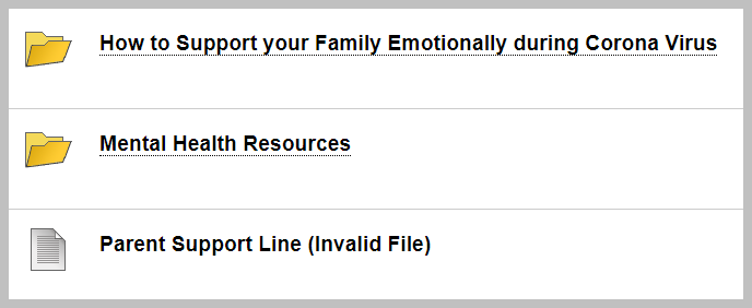 How to support your family emotionally during Corona Virus  Mental Health Resources  Parent support line (invalid file)