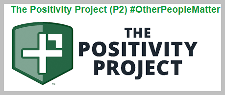 The Positivity Project banner with logo to the left
