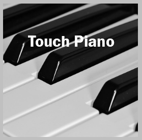 Touch piano keys of a piano